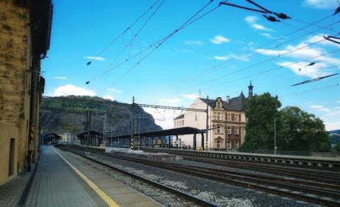 Fotografie Usti nad Labem Main Train Station