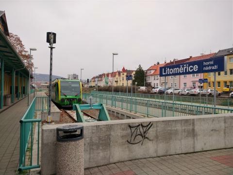Fotografie Litoměřice horní nádraží